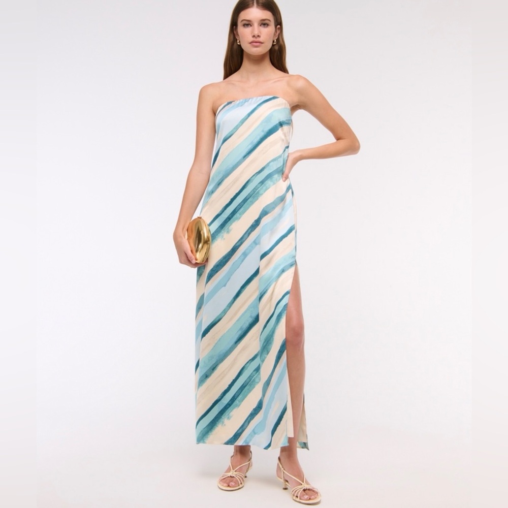 Abercrombie & Fitch strapless slip dress